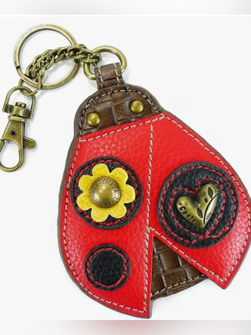 Chala ladybug bag charm keychain coin purse NWT